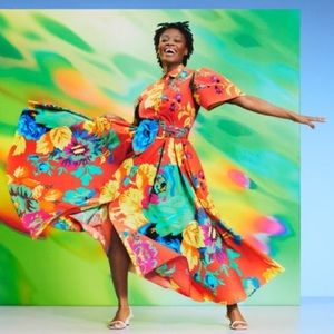 Christopher John Rogers x Target puff sleeve dress